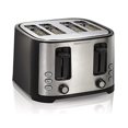 thumbnail image 4 of Hamilton Beach 4-Slice Toaster, Black with Extra Wide Slots, Defrost and Bagel Functions, 4 of 5