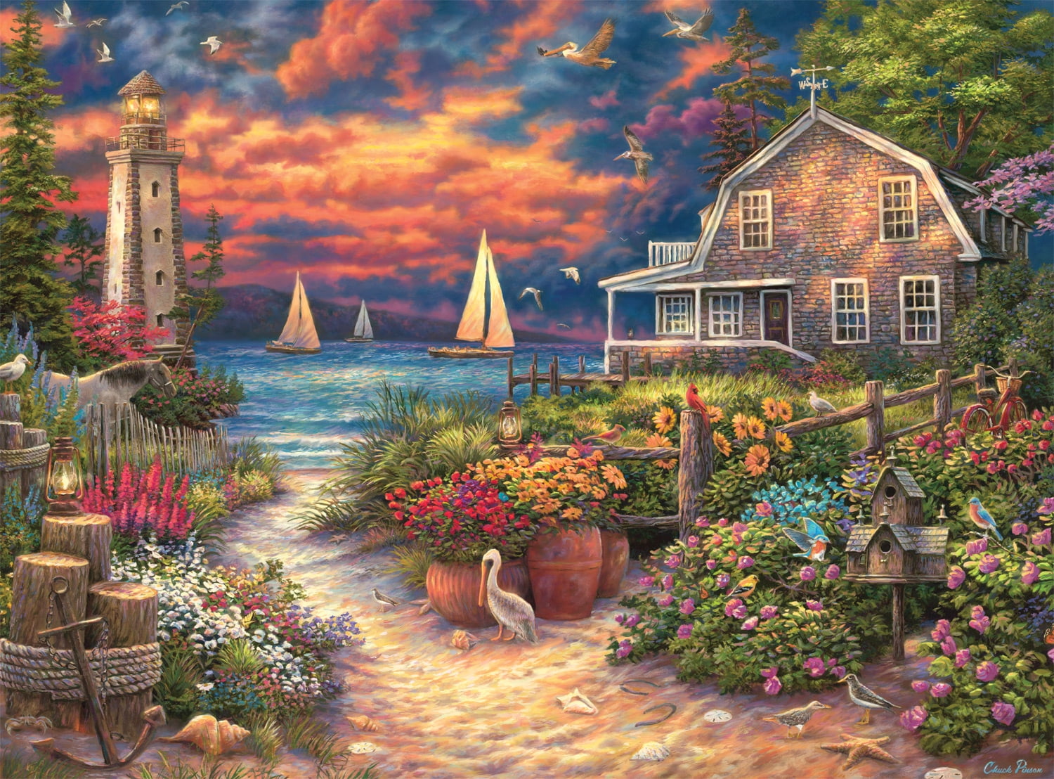 Buffalo Games Peace After the Storm 1000-Piece 26.75 x 19.75-inch Interlocking Jigsaw Puzzle for Adults Ages 14+