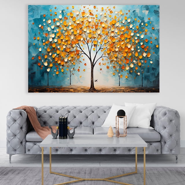 Cuadro Arbol Flores Canvas