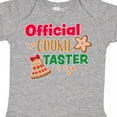 thumbnail image 4 of Inktastic Christmas Official Cookie Taster with Bell and Star Cookie Boys or Girls Baby Bodysuit, 4 of 5