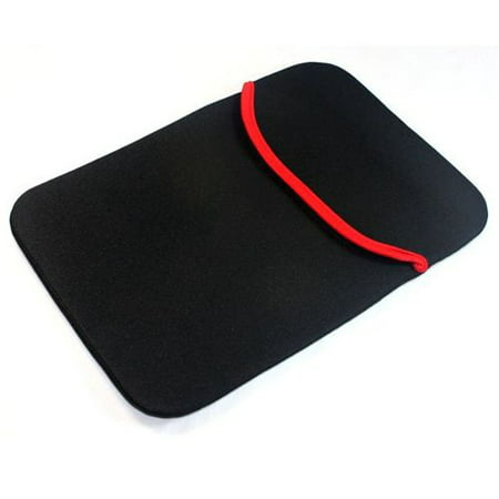 SMAVCO Black/Red Reversible Universal iPad/Tablet Neoprene Sleeve Case, Fit for 8.9&quot;, 10.2&quot;, 11.1&quot;