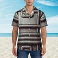 thumbnail image 4 of Texture Of Plastic Pipe Hawaiian Shirts For Men, Summer Short-Sleeve Relaxed-Fit Button-Down Shirts Xx-Large, 4 of 9