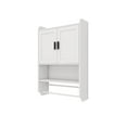 thumbnail image 6 of Smuxee Bathroom Wall Storage Cabinet with Towel Bar,Medicine Cabinet Organizer over The Toilet,White, 6 of 7