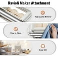 thumbnail image 7 of Stainless Steel Ravioli Maker Attachment for KitchenAid Stand Mixer, Manual Ravioli Making Machine Accessories, Pasta, Spaghetti, Machine with Dough Cutter and Wrapper for Kitchen Home, 7 of 7