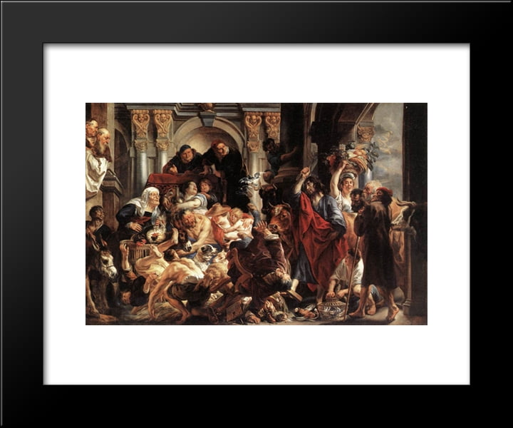 Christ Driving the Merchants from the Temple 20x24 Framed Art Print by ...