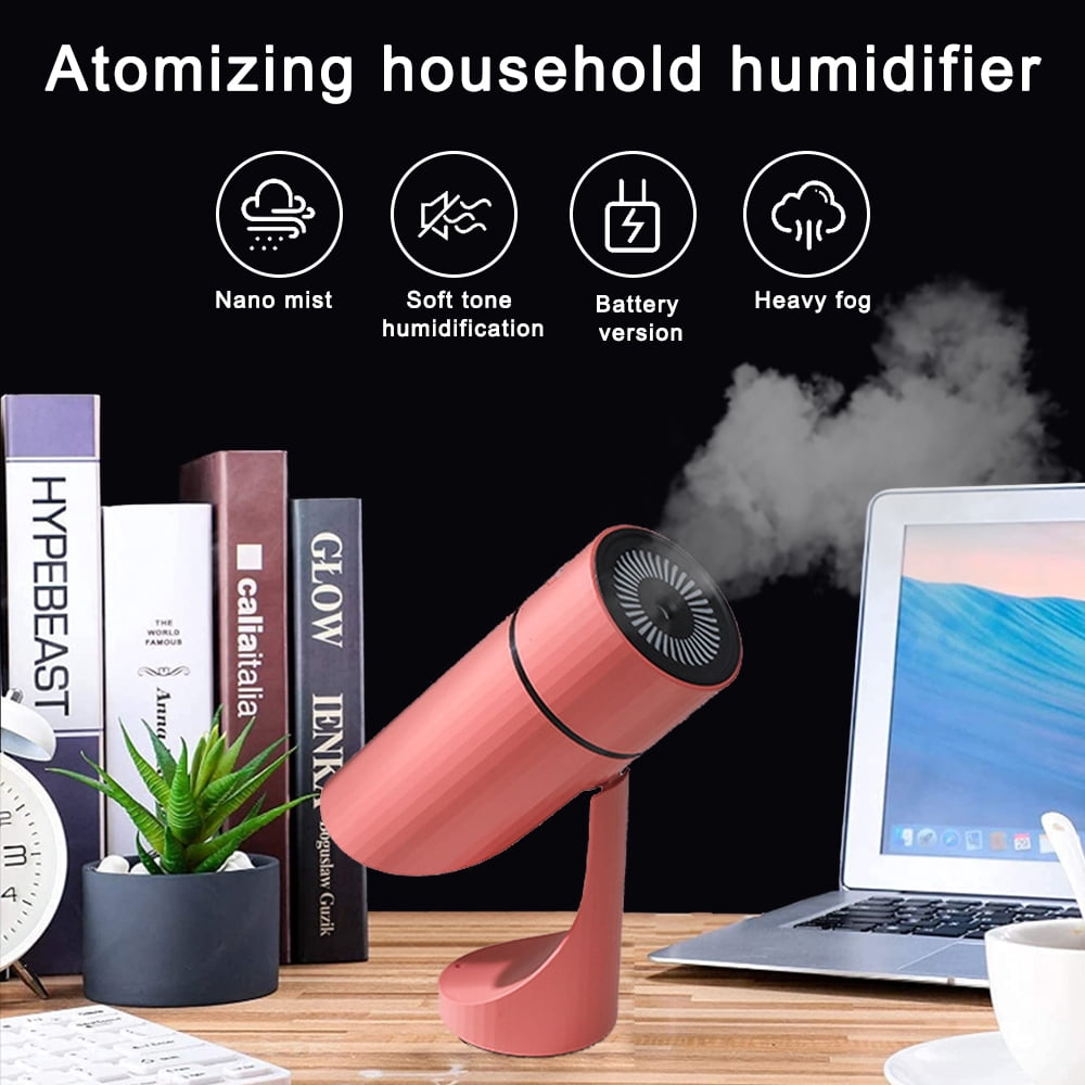 Adjustable Humidifier, Small Cool Mist Ultrasonic Humidifier, Portable USB Quiet Humidifier