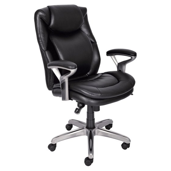 Serta At Home Black Leather Executive Office Chair Serta At Home Black Leather Executive Office Chair
