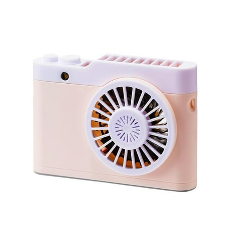 

Zonghan Aromatherapy Design Hanging Camera Fan USB Rechargeable Personal Air Cooling Desk Fan 3 Speed Adjustable For Kids Girls Woman Home Office Outdoor Travel