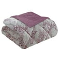 thumbnail image 4 of Cedar Court Sicilly Mauve Ultra 3-Piece Plush/Sherpa Comforter Set - King, 4 of 5