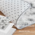 thumbnail image 4 of Rug Merelax - Alfombra de felpa suave (152 x 244 cm), color gris y blanco, 4 of 8