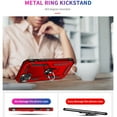 thumbnail image 4 of Compatible with iPhone 15 Plus Case Built-in 360 Ring Holder Kickstand, Extreme Protection Military Armor Magnetic Car Dual Layer Protective Heavy Duty Phone Cover For iPhone 15 Plus,Red, 4 of 8