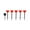 Red-RD-home supplies, variant on LEFTHIGH Home LED Valentine Solar Garden Light String Outdoor Red Pink Multicolor 14.17in 5pcs Holiday Patio Yard Decor Funny Gifts