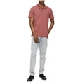 thumbnail image 3 of Calvin Klein Men's Smooth Cotton Monogram Logo Polo Shirt, Light Grey Heather, 3 of 4
