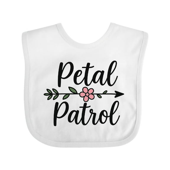 Inktastic Petal Patrol Flower Arrow Wedding Theme Girls Baby Bib