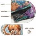thumbnail image 5 of Marine Submarine Octopus Area Rugs 5x7 ft Undersea Coral Starfish Retro Washable Rug Non Slip Indoor Carpet Absorbent Floor Mat for Living Room Bedroom Dining Room, 5 of 9