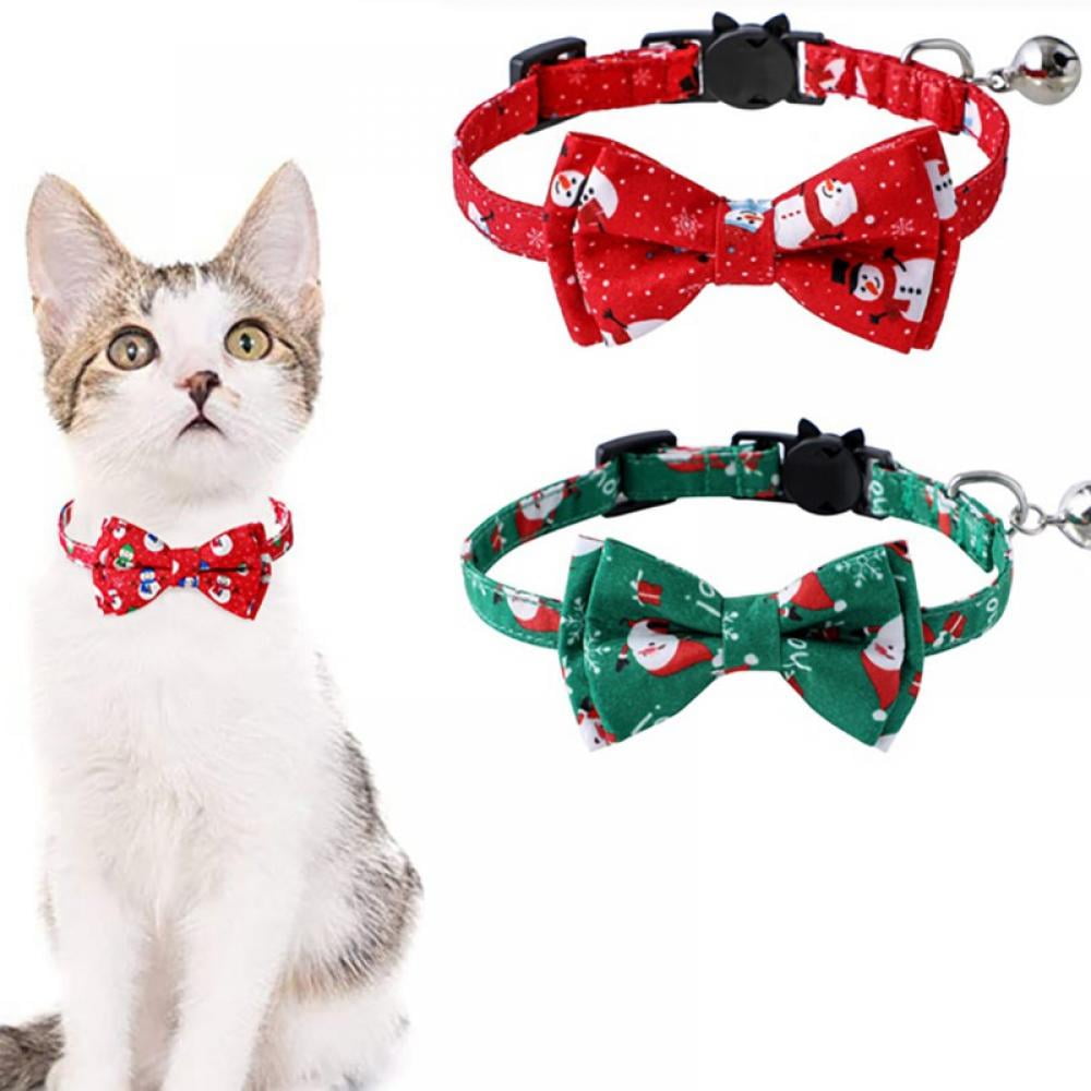 1 Pack Christmas Cat Collars, Cat Collar Breakaway with Cute