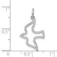 thumbnail image 3 of 14K White Gold Charm Pendant 25 mm 15 Dove, 3 of 3