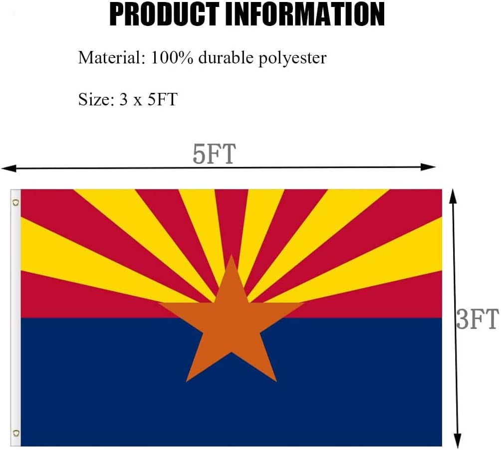 ⭐*y様 ARIZONA FREEDOM ArizonaFlagFulllColorGrunge8x1