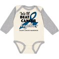 thumbnail image 3 of Inktastic We'll Beat Cancer Together- Colon Cancer Awareness Boys or Girls Long Sleeve Baby Bodysuit, 3 of 5