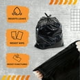thumbnail image 3 of Heavy Duty Trash Bags 50/100 Count , 30-65 Gallon Capacity, Leak & Tear Resistant for Lawn, Leaf, Garage, Commercial Cleanup, 3 of 10