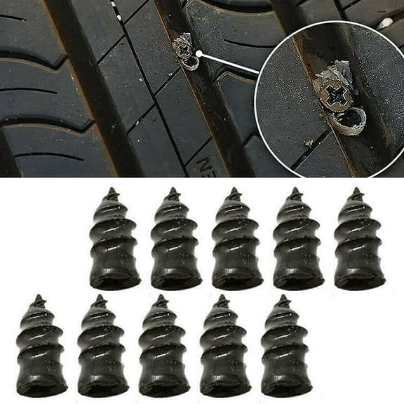 Fule 20pcs Tire Repair Nails, Rubber Screw Tire Plugs Self-Service Vacuum Tire Repair Nail Kit Tires Quick Puncture Repair Tools for Auto Motorcycle Car Truck Tractor (10 S 10 L)