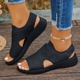 thumbnail image 2 of YLYL Women's Sandals Arch Support Open Toe Plantar Fasciitis Slip on Comfort Casual Summer Beach Sandals, 2 of 9