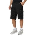 thumbnail image 2 of Fgnfyis Men's Loose Fit Outdoor Cargo Shorts with Pockets Plus Size Casual Summer Short Pants for Hiking Camping Travel Men Shorts Black 34, 2 of 5