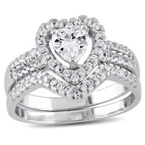 Everly Women's Cubic Zirconia Sterling Silver Bridal Set