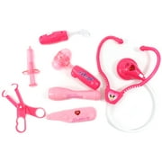 Doctor Nurse Medical Kit Playset for Kids (Pink)