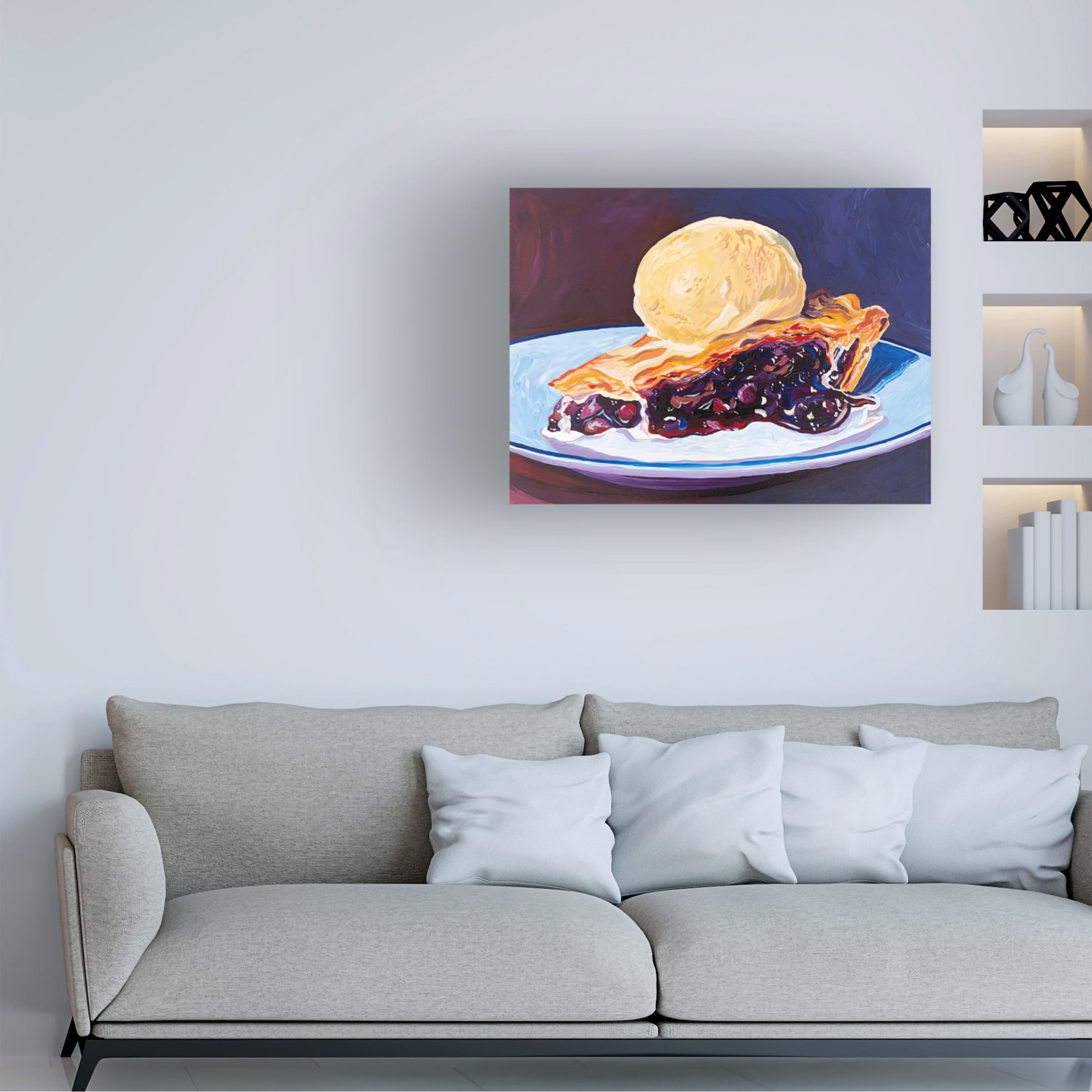 Key and Sea 'Blueberry Pie' Canvas Art