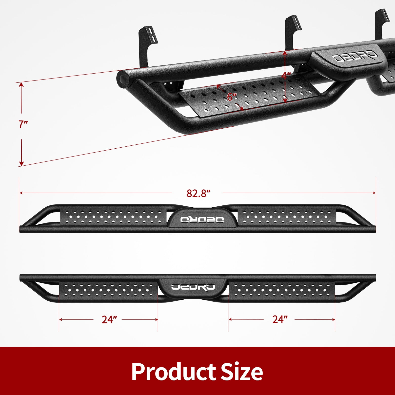 Running Boards for 2007-2021 Toyota Tundra CrewMax Cab Drop Side Step Nerf Bars