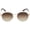 Semi Matte Gold, variant on Prep Polarized Grey Round Unisex Sunglasses 203240 010/M9 53