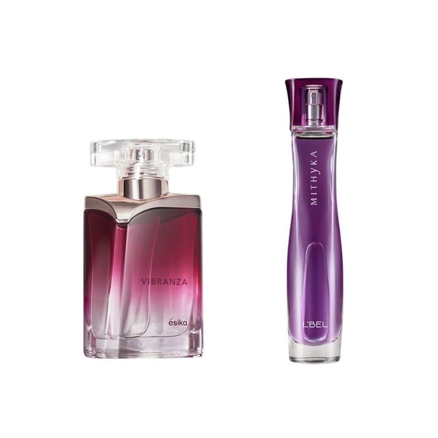 Set Perfumes Dama Ésika Vibranza + L’Bel Mithyka Morado