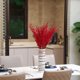 thumbnail image 3 of Ramo de flores artificiales de 50 cm de largo, ramo de jazmín de invierno falso para hotel, escenario, banquete, hogar, oficina, cocina, baño, boda, fiesta, decoración de bricolaje (rojo) Sincero Hogar, 3 of 7