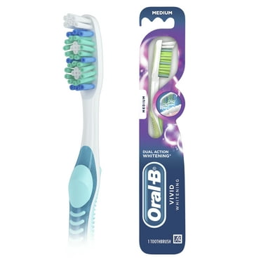 Oral-B Vivid Whitening Manual Toothbrush, Medium, 1 Count