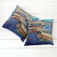 thumbnail image 2 of Ambesonne Colorful Throw Pillow Cover 2 Pack, Shore at Warm Sunset, 16", Multicolor, 2 of 6
