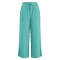 thumbnail image 4 of Shachafan Girls' Casual Solid Color Pants For Kids Everyday Comfort Breathable Knit Elastic Waist Kidswear For School And Play Kids Sweat Suit, 4 of 6