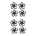 thumbnail image 3 of ZheElen Premium Archery Bow String Stabilizer Vibration Absorber Dampeners Enhanced Performance Black 2Set, 3 of 6