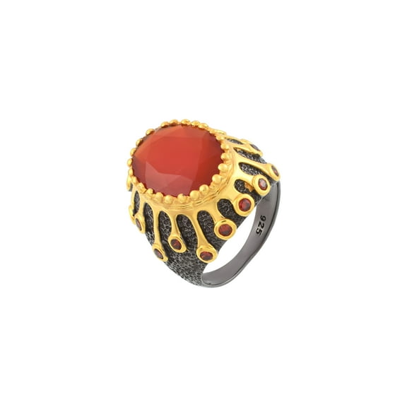 Carnelian Gemstone Ring