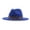 Blue, variant on Women Men Bucket Hat Leopard Western Wide Brim Solid Color Casual Cap