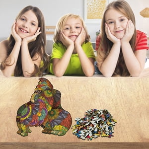 EGNMCR Puzzle en bois Cadeau de forme unique pour adultes et enfants 200 puzzle en papier Cadeaux d'anniversaire pour enfants