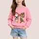 thumbnail image 1 of Sudadera sin capucha para niños, con estampado navideño, cuello redondo, manga larga, forro polar, para niños de talla mediana a grande, blusa de poliéster para niños., 1 of 6