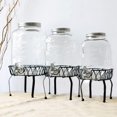 thumbnail image 3 of Dispensador de bebidas Matsuzay en tarro de cristal con soporte de metal 4L/5L/8L para fiestas, 3 of 6