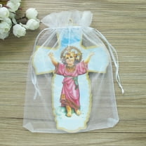 WE Baptism Gold Wood Decoration, 12 Count, 8"H x 1/8" Thickness