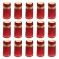 thumbnail image 3 of 100 cápsulas termorretráctiles para botellas de vino, envoltura termorretráctil para botellas de boca recta (rojas, borde dorado), 3 of 7
