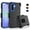 Black/Blue, variant on Samsung Galaxy A36 6.7" 5G Case with Belt Clip Holster, Heavy Duty Shockproof Rugged Cover with Built-in Screen Protector, Blue
