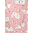 thumbnail image 2 of SKYSONIC Easter Bunny Flowers Rectangle Tablecloth Spill-Proof Polyester Table Cloth Table Cover for Kitchen Dining Picnic Holiday Party Decoration,60x120 Inch, 2 of 7