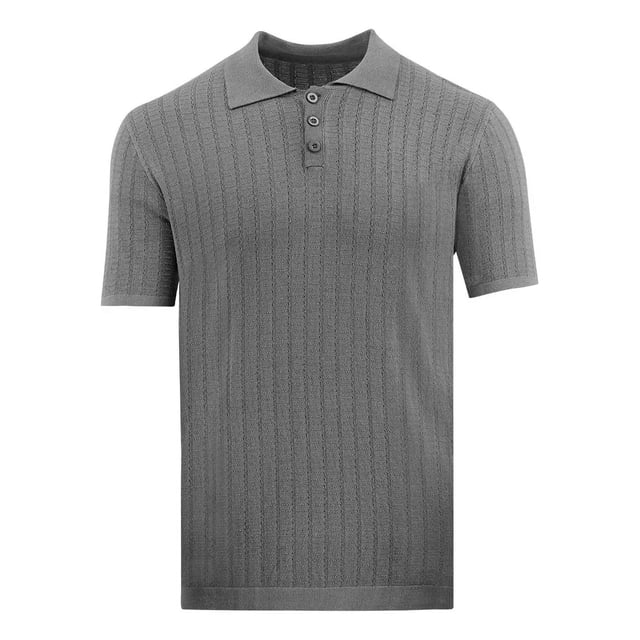 Playera Polo Tejida Vintage Hombre Manga Corta Roosevelt