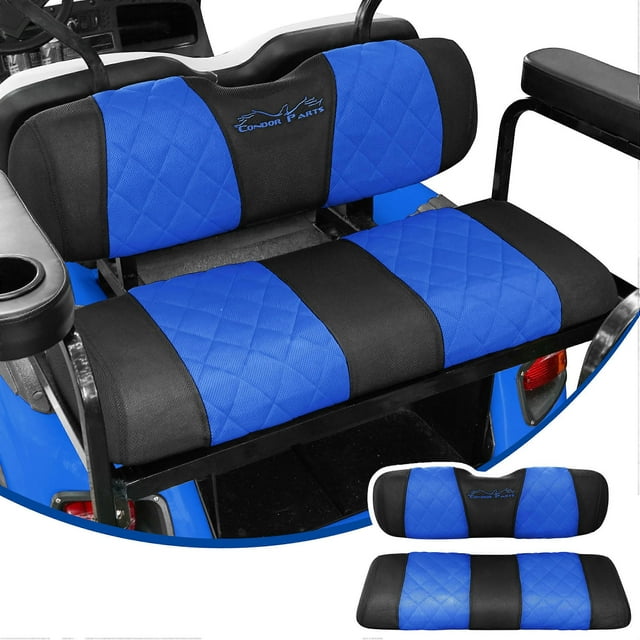 Golf Cart Universal Standard Rear/Back Seat Cover for Club Car EZGO and Yamaha Golf Cart Back SeatsRenew Your Golf Cart