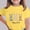 Yellow, variant on Girls Easter Bunny Shirt Purple Happy Easter Graphic Tee for Kids Soft Stretch Short Sleeve T-Shirt Kids to Big Kid 3-12 Years,Size 7-8T
